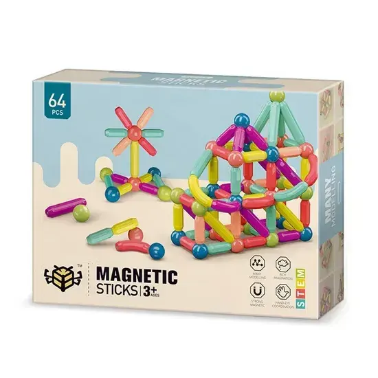 ম্যাগনেটিক বিল্ডিং সেট (Magnetic Sticks Building Blocks)