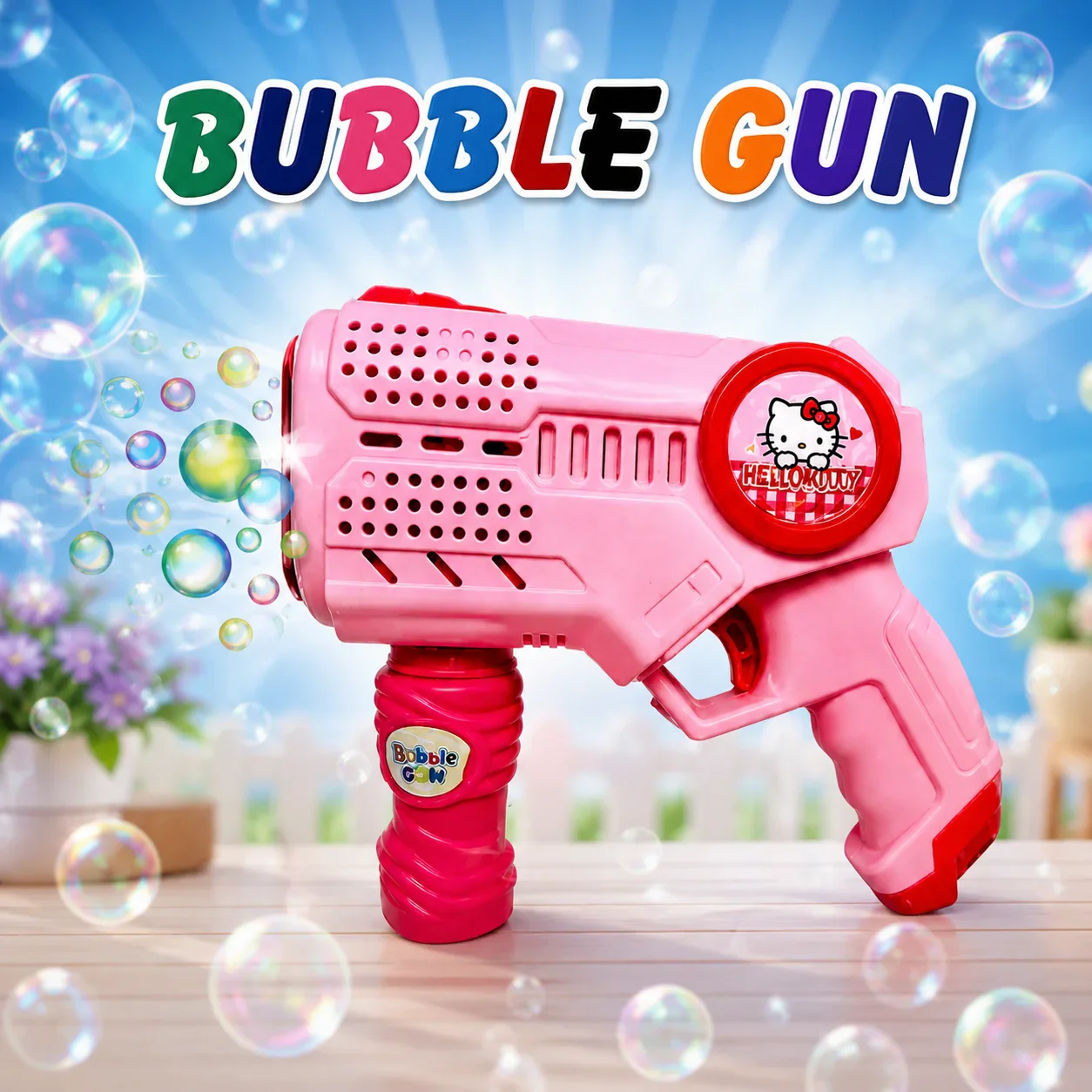 BubbleGun5 Bubble Gun with Light – Kids Bubble Blaster - Image 1